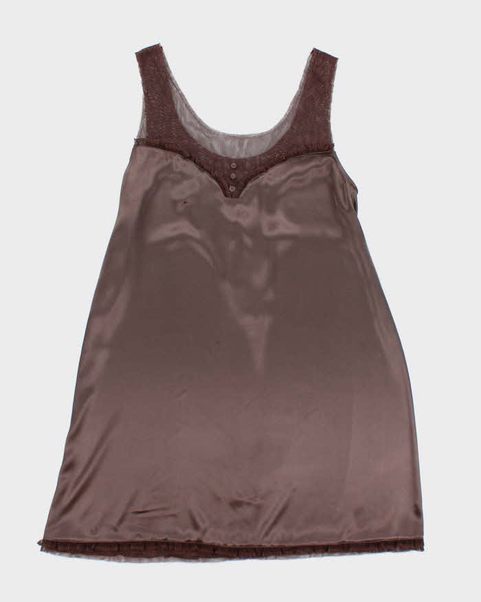Vintage Y2k 00s Vera Wang Slip Dress - M