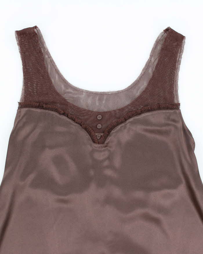Vintage Y2k 00s Vera Wang Slip Dress - M