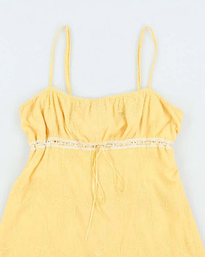 Vintage Y2k 00s Oasis Yellow Dress - M