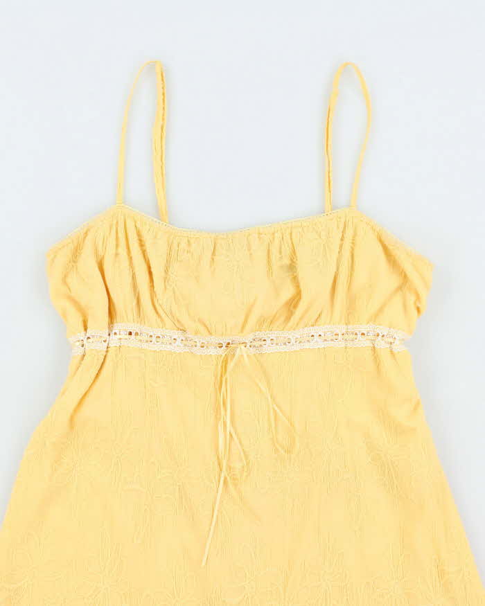 Vintage Y2k 00s Oasis Yellow Dress - M