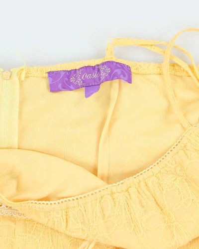 Vintage Y2k 00s Oasis Yellow Dress - M