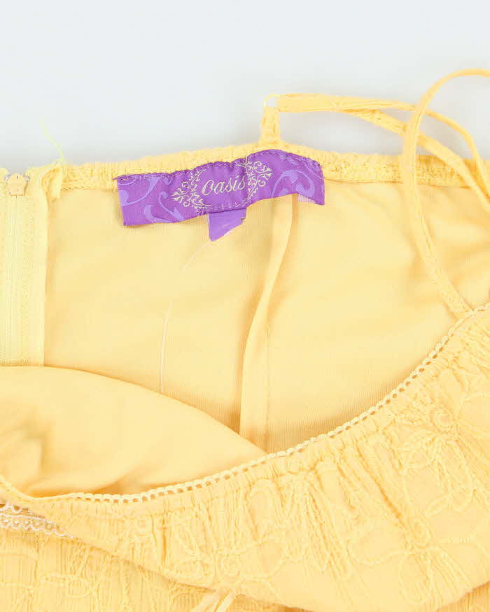 Vintage Y2k 00s Oasis Yellow Dress - M