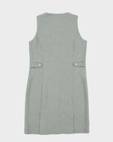 Vintage 90s Suzy Button-Up Pin Stripe Dress - S