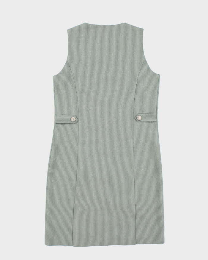 Vintage 90s Suzy Button-Up Pin Stripe Dress - S