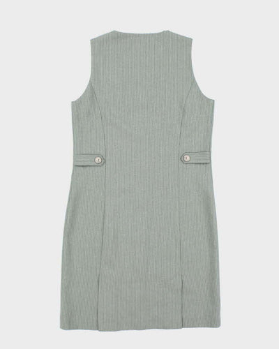 Vintage 90s Suzy Button-Up Pin Stripe Dress - S
