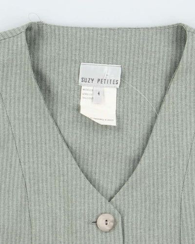 Vintage 90s Suzy Button-Up Pin Stripe Dress - S