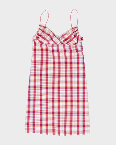 Vintage Y2k 00s Roots Jeans Check Dress - M