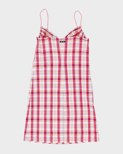 Vintage Y2k 00s Roots Jeans Check Dress - M