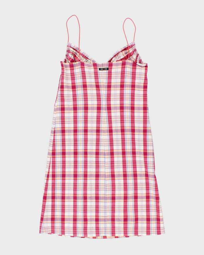 Vintage Y2k 00s Roots Jeans Check Dress - M