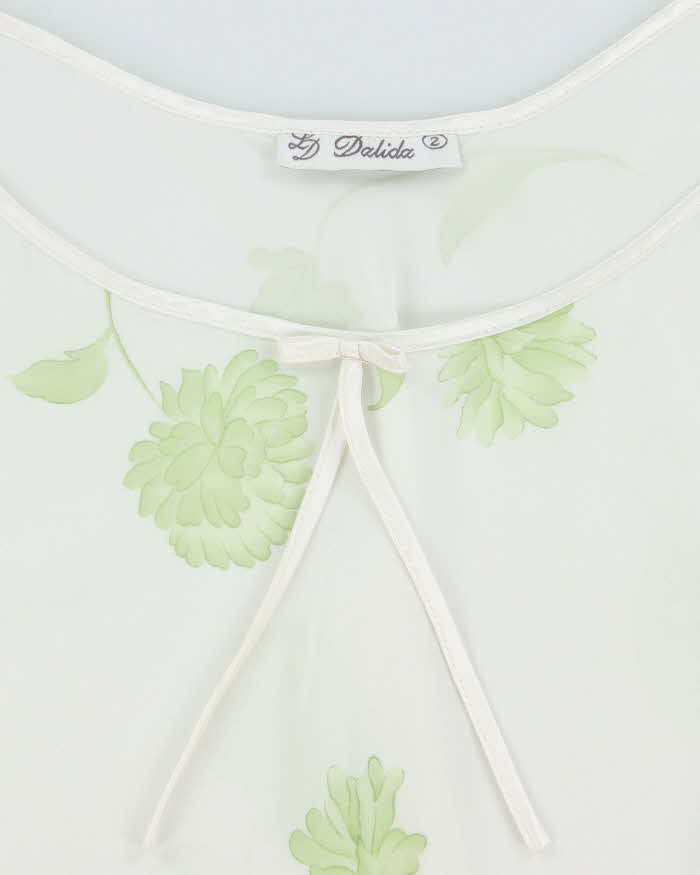 Vintage 90s LD Dalida Floral Slip Dress - S