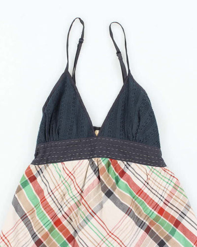 Vintage Y2k 00s Billabong Check Dress - S