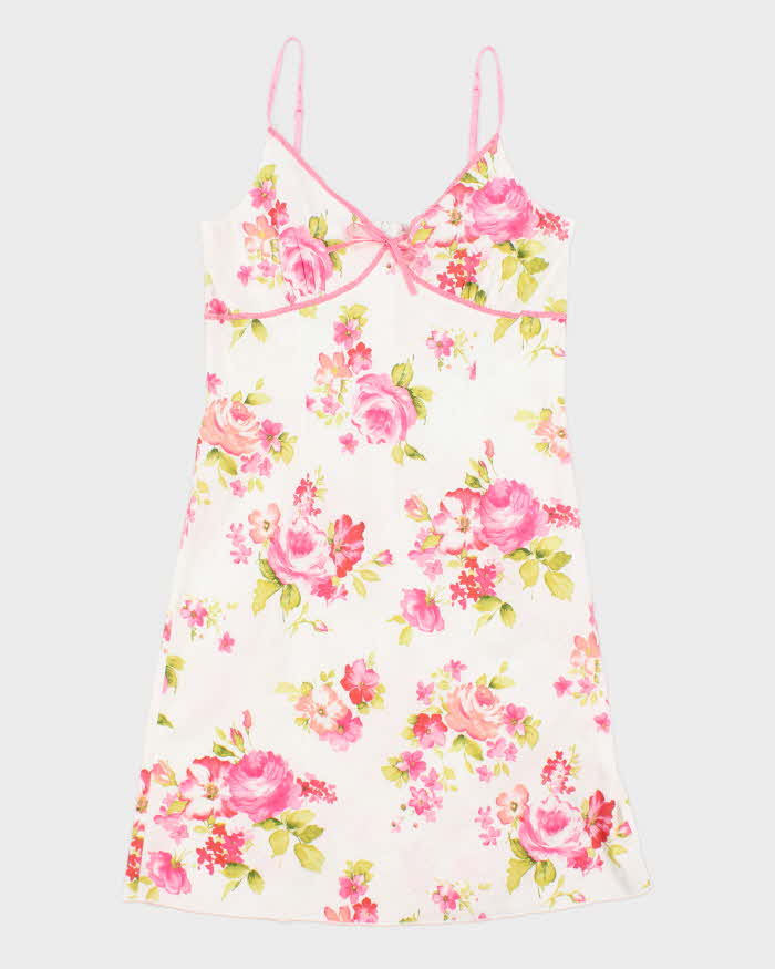 Vintage 90s Von Mozayt Floral Dress - M
