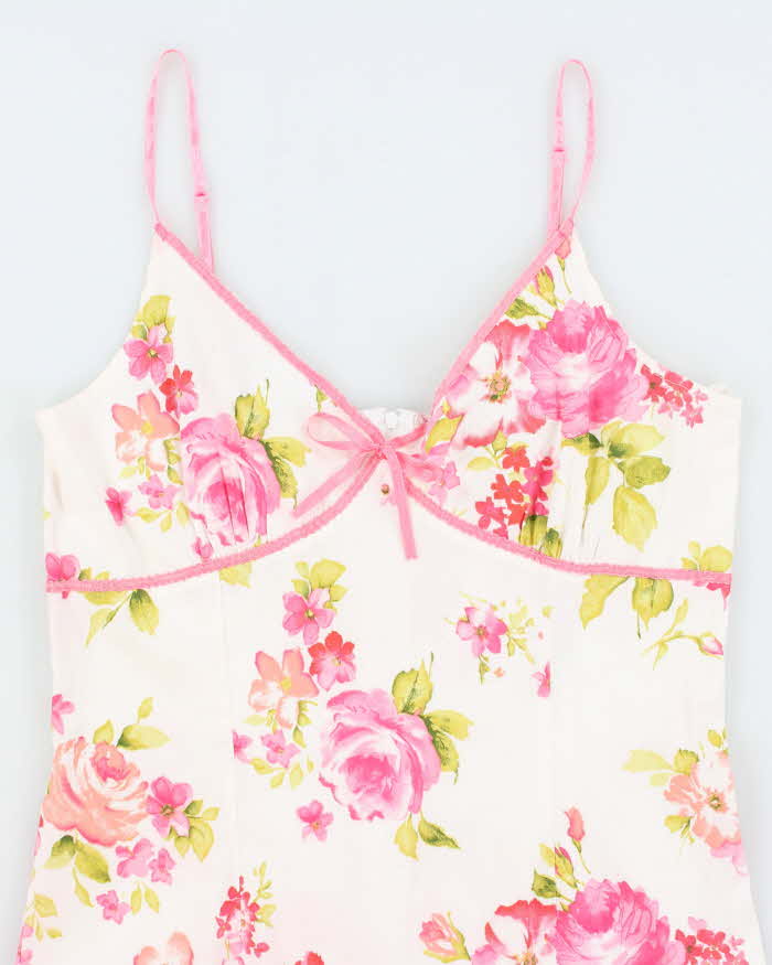 Vintage 90s Von Mozayt Floral Dress - M