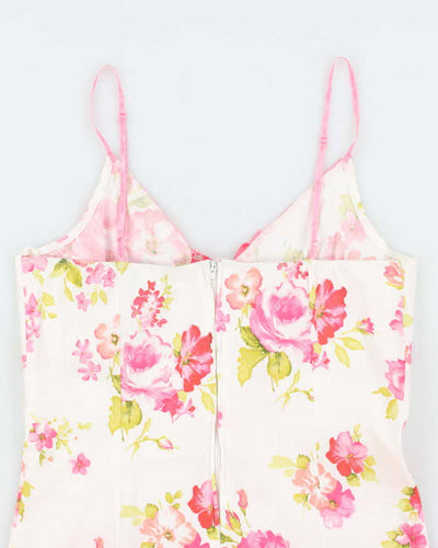Vintage 90s Von Mozayt Floral Dress - M