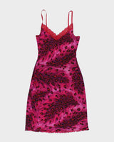 Vintage Y2k 00s Guess Leopard Print Dress - M
