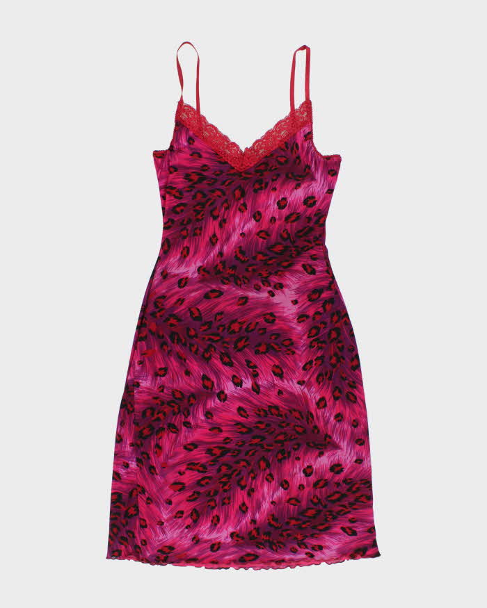 Vintage Y2k 00s Guess Leopard Print Dress - M