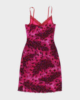 Vintage Y2k 00s Guess Leopard Print Dress - M