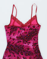 Vintage Y2k 00s Guess Leopard Print Dress - M