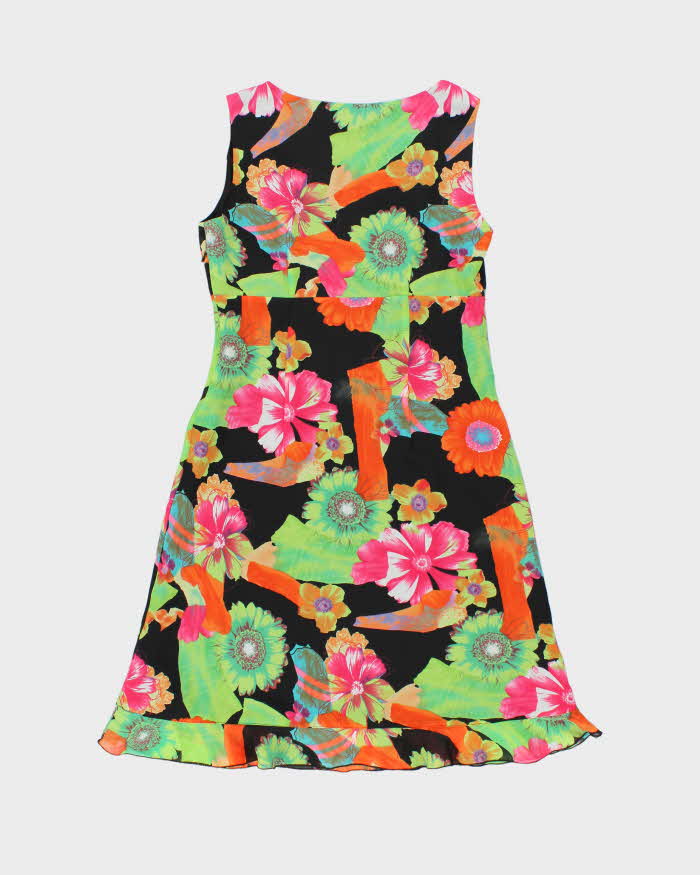 Vintage 90s Tribal Floral Dress - M