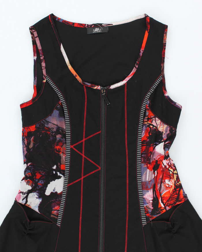 Vintage Y2k 00s miss Nikky Double Zip Dress - M