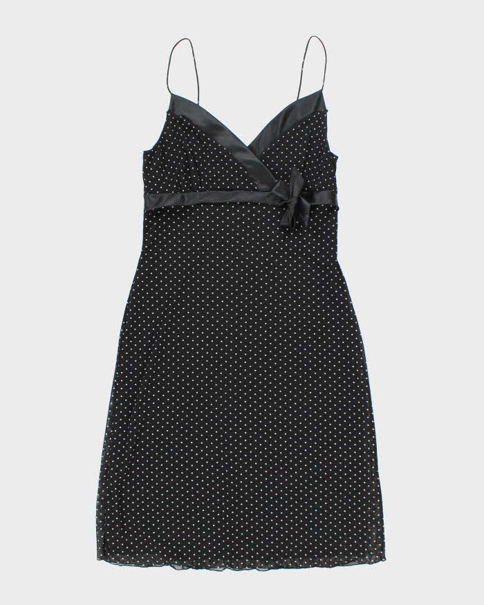 Vintage 90s Capucino Polka Dot Dress - M