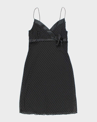 Vintage 90s Capucino Polka Dot Dress - M