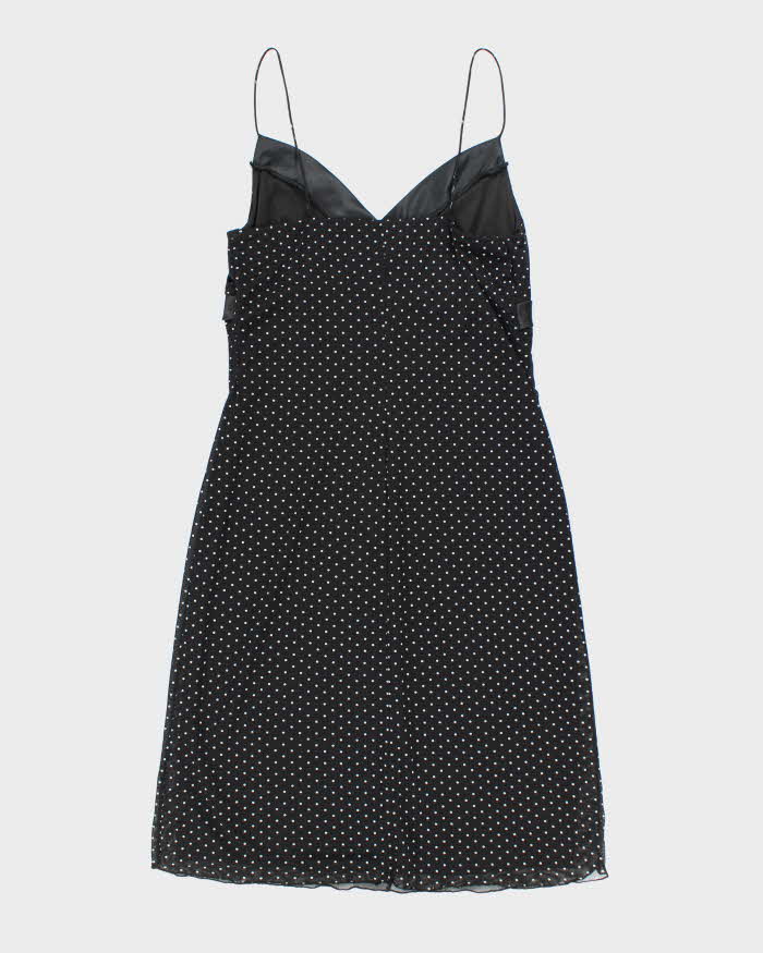 Vintage 90s Capucino Polka Dot Dress - M
