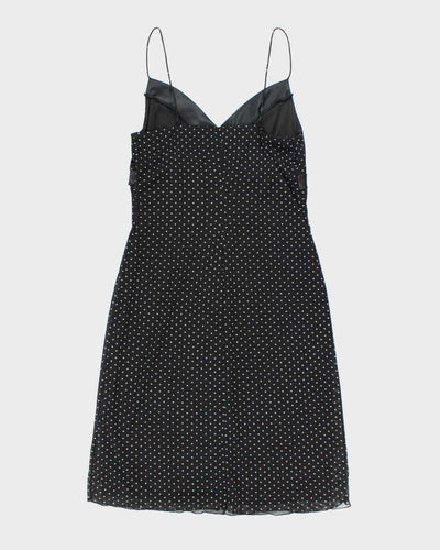 Vintage 90s Capucino Polka Dot Dress - M