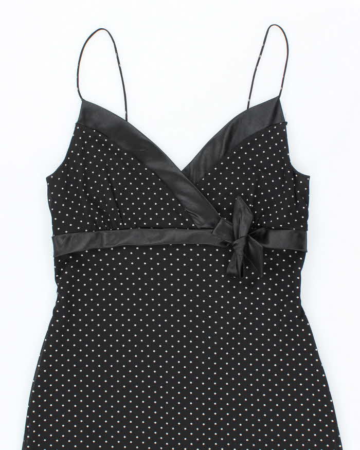 Vintage 90s Capucino Polka Dot Dress - M