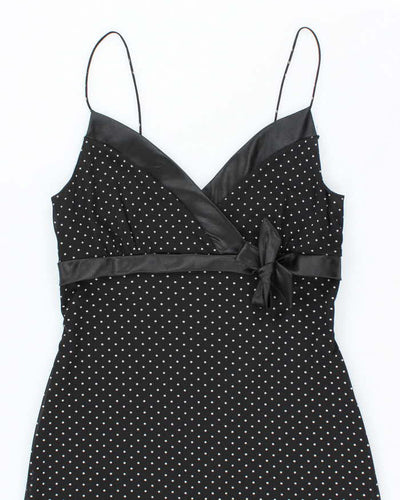 Vintage 90s Capucino Polka Dot Dress - M
