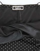 Vintage 90s Capucino Polka Dot Dress - M