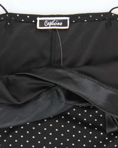 Vintage 90s Capucino Polka Dot Dress - M