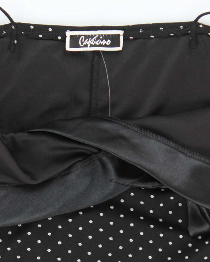 Vintage 90s Capucino Polka Dot Dress - M