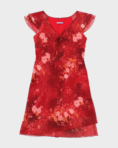 Vintage 90s Smart Set Floral Dress - M