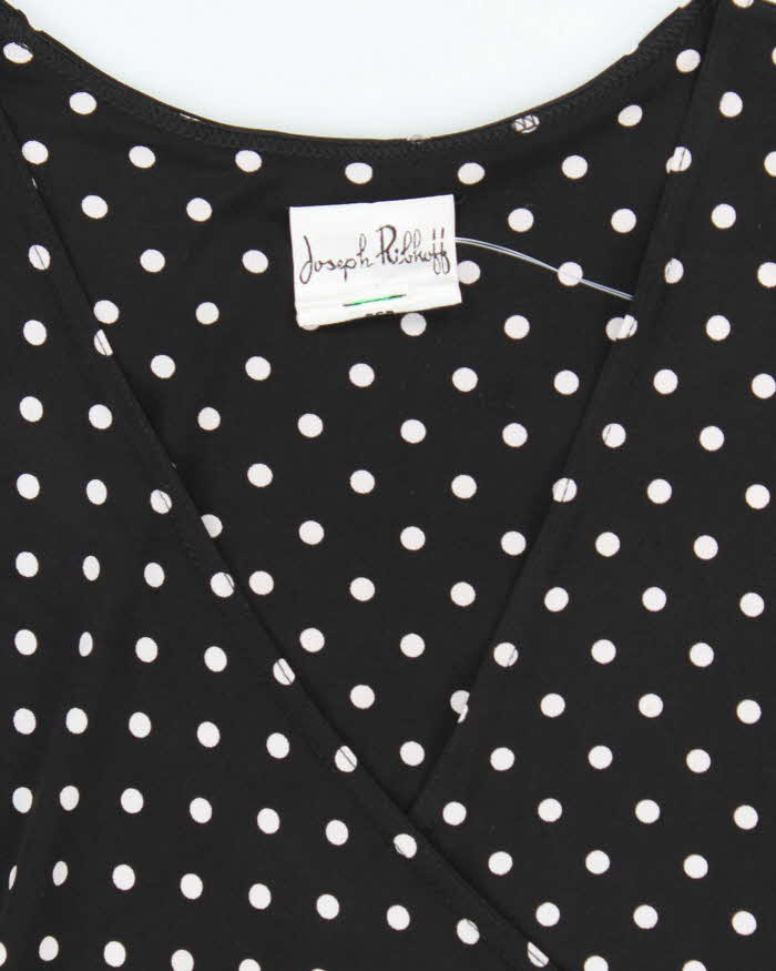 Vintage Y2k 00s Joseph Ribkoff Polka Dot Dress - L