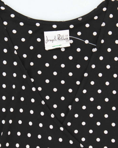 Vintage Y2k 00s Joseph Ribkoff Polka Dot Dress - L