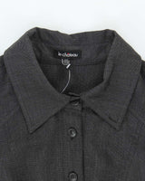 Vintage Y2k 00s Le Chateau Button-up Pleated Dress - M