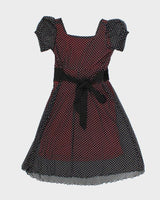 Vintage 00s Polka Dot Mesh Dress - M