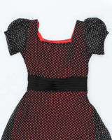 Vintage 00s Polka Dot Mesh Dress - M