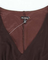 Y2K Le Chateau Brown Gauzy Evening Dress - M