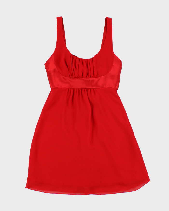 Y2K Guess Jeans Red Party Mini Dress - S
