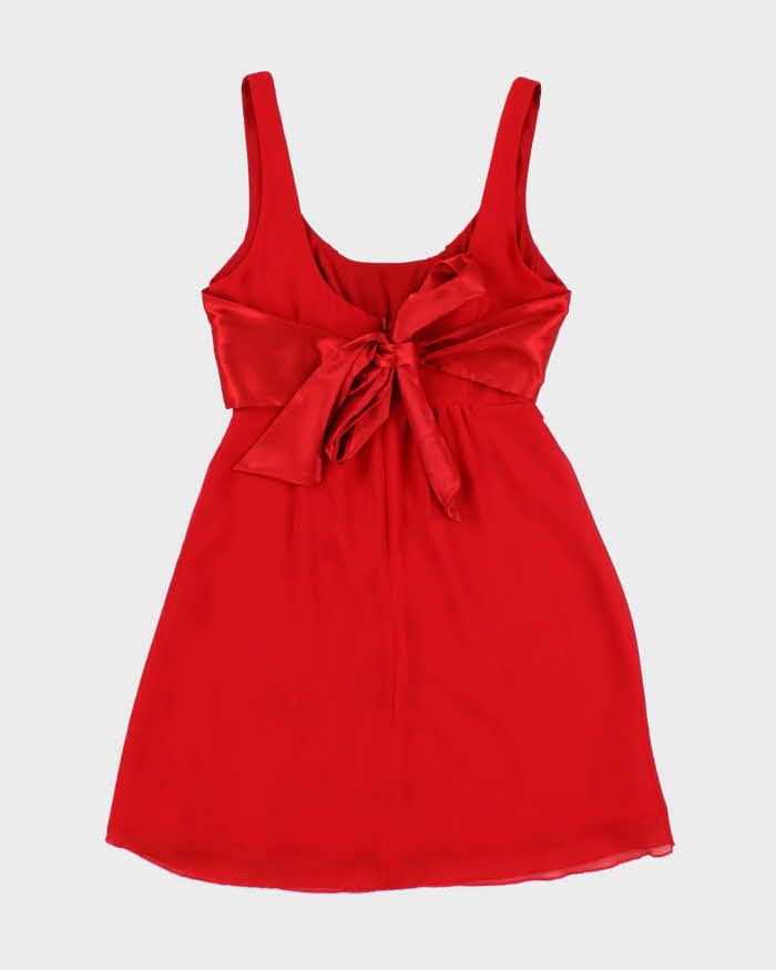 Y2K Guess Jeans Red Party Mini Dress - S Rokit Y2K Guess Jeans Red Party Mini Dress - S Rokit