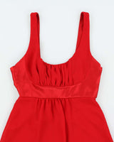 Y2K Guess Jeans Red Party Mini Dress - S