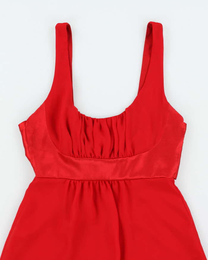 Y2K Guess Jeans Red Party Mini Dress - S