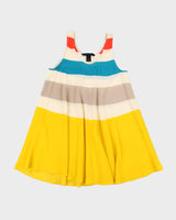 Marc by Marc Jacobs Multi Colour Striped Silk Summer Dress - S