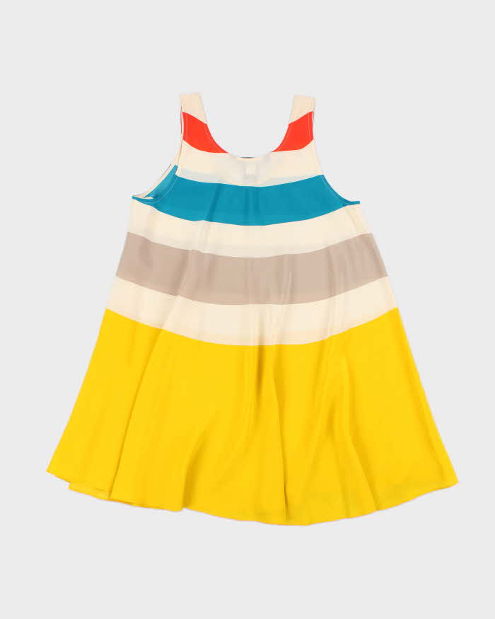 Marc by Marc Jacobs Multi Colour Striped Silk Summer Dress - S