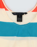 Marc by Marc Jacobs Multi Colour Striped Silk Summer Dress - S