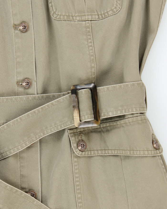 Vintage Y2K Ralph Lauren Belted Safari Dress - L