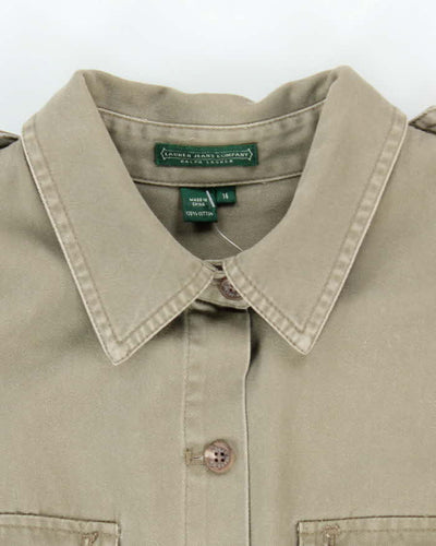 Vintage Y2K Ralph Lauren Belted Safari Dress - L