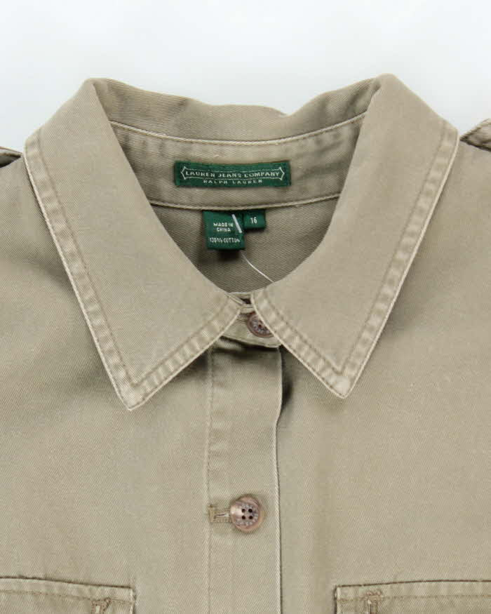 Vintage Y2K Ralph Lauren Belted Safari Dress - L